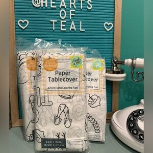 Classic Turkey Day (3) Coloring Paper Tablecovers